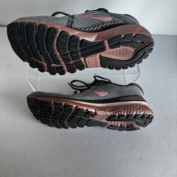 Brooks Adrenaline GTS 20 Womens Running Shoes Sz 10-B Gray Pink Cushion Support - Picture 13 of 15